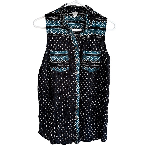 Anthropologie sleeveless button up blouse Small - Picture 2 of 7